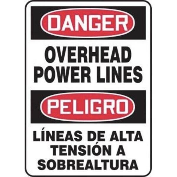 Accuform BILINGUAL OSHA DANGER SAFETY SIGN SBMELC147VP SBMELC147VP - main